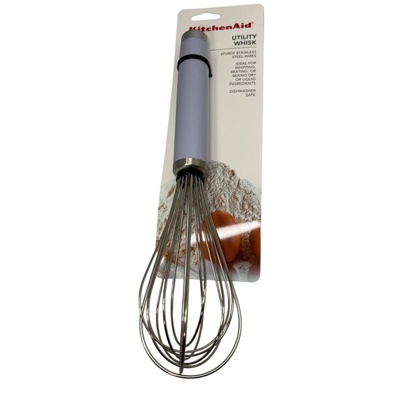 Kitchenaid Purple Lavender utility whisk Stainless Steel VHTF NEW! - Picture 1 of 3